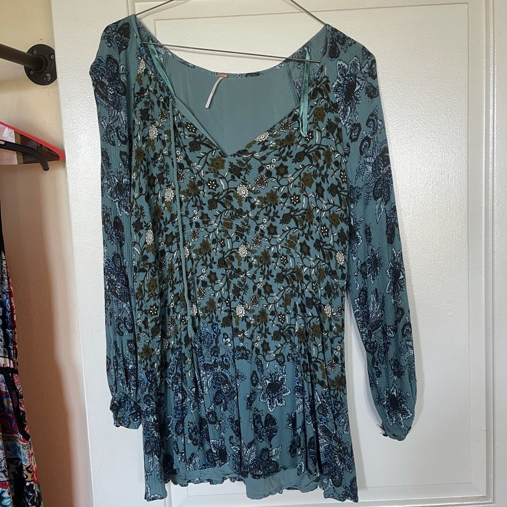 Free people blue mini dress